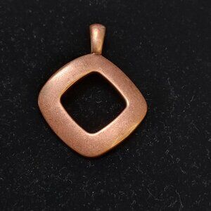 1990's Copper Diamond Shape Magnetic Pendant 2"